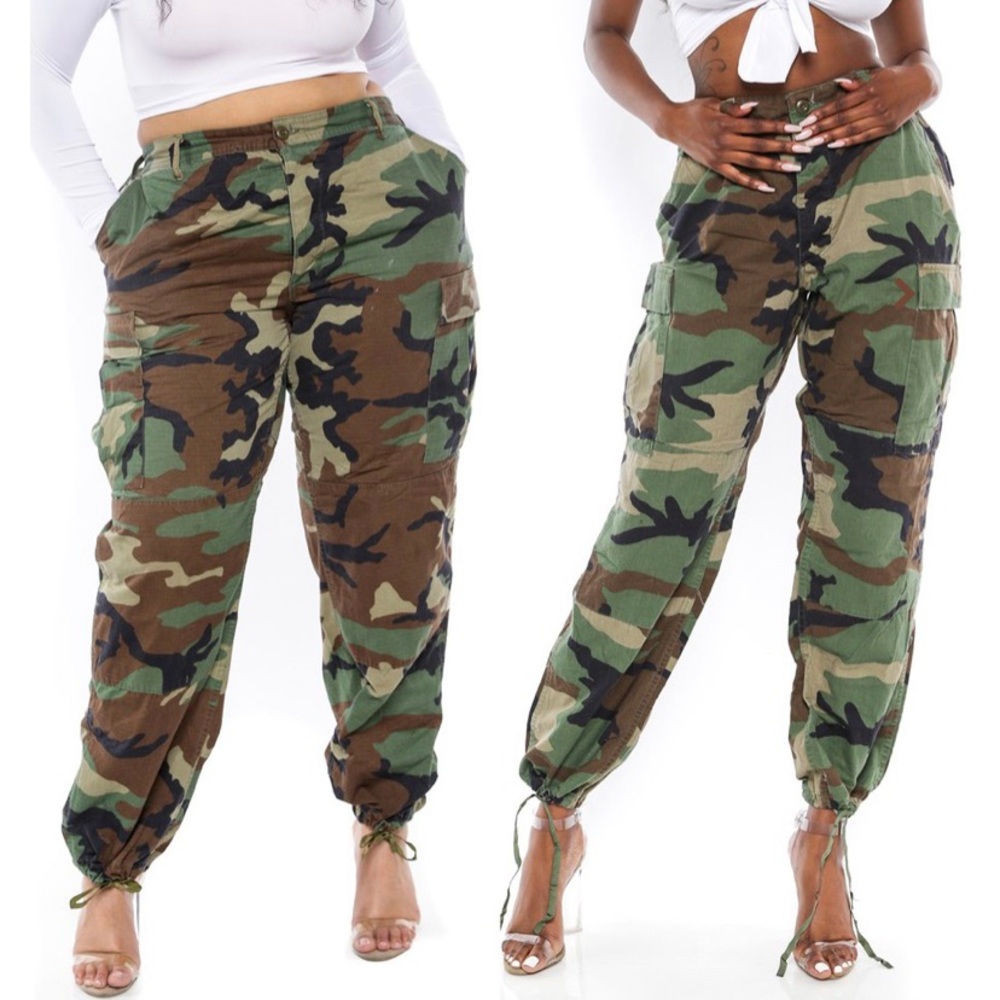 Vintage camouflage army pants